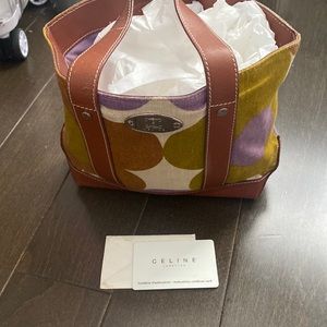 COPY - Celine leather mixed handbag